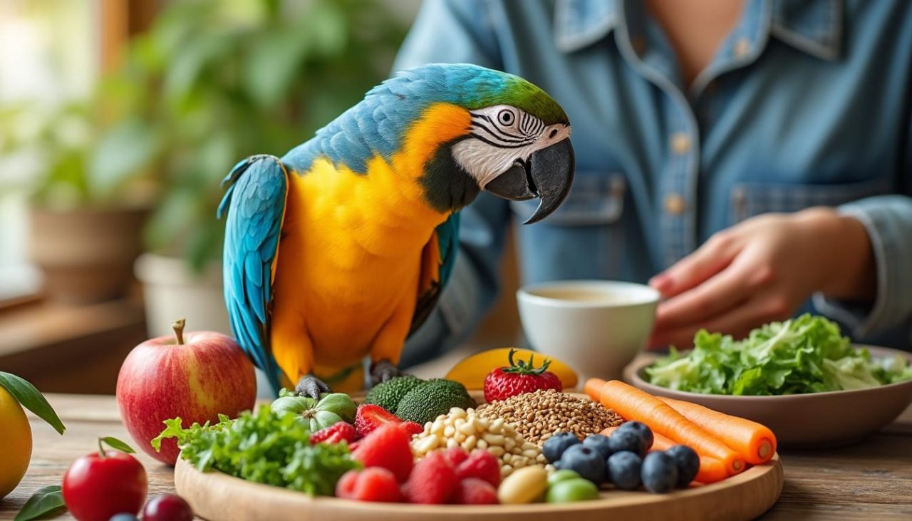 Comment bien nourrir un perroquet : conseils pratiques et erreurs à éviter
