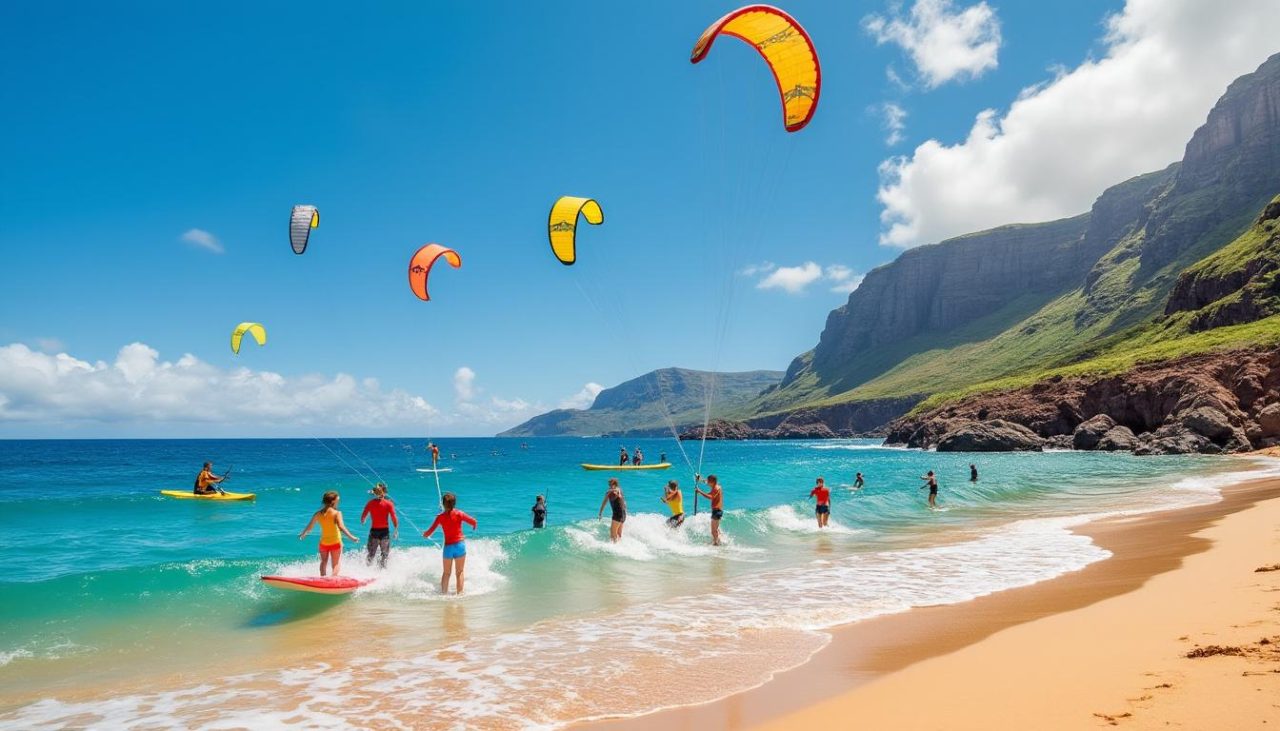 découvrez les meilleurs sports nautiques à tenerife : surf, kitesurf et paddle adaptés aux débutants pour des sensations fortes et des moments inoubliables en mer.