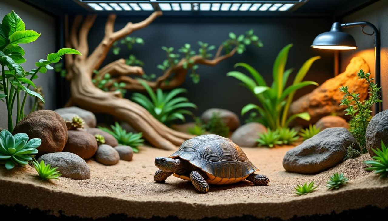 Adopter une tortue terrestre : habitat idéal et soins essentiels