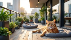 découvrez nos astuces pratiques pour garder votre chat heureux et épanoui en appartement, tout en assurant la sécurité de votre balcon pour ses explorations en toute tranquillité.