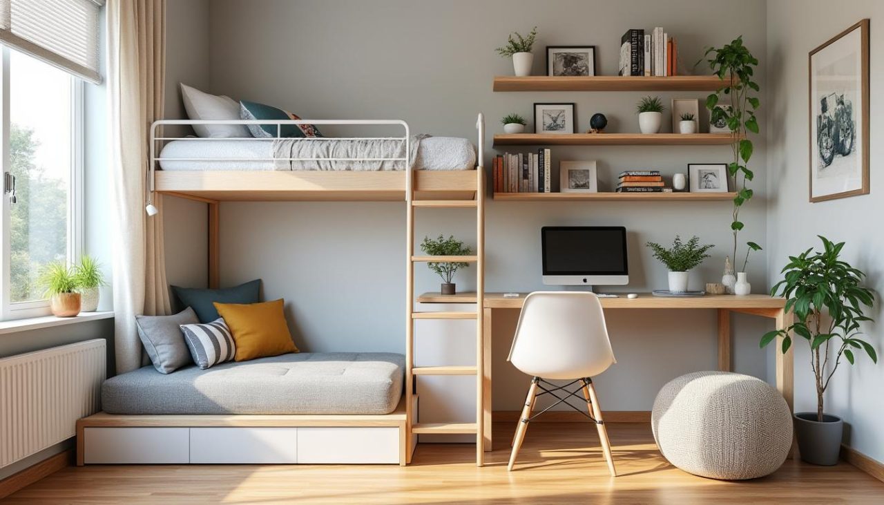 Aménager un studio étudiant : astuces pour gagner de la place sans se ruiner